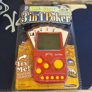 NEW Sealed Bicycle Illuminated Texas Hold Em Hand Held Game
